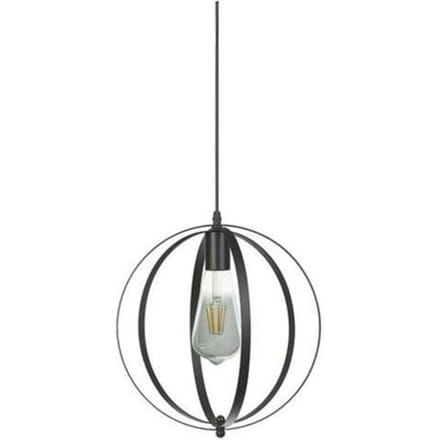 Hanglamp NEWTON metaal zwart rond 60W zwart