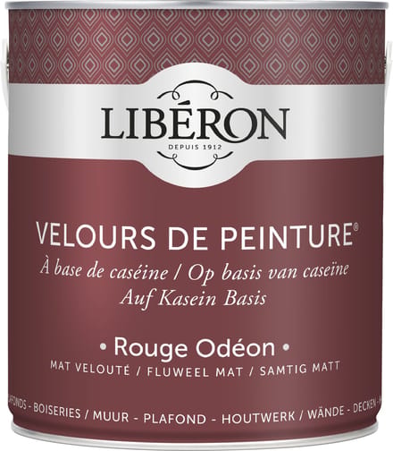 Liberon Velours De Peinture Muurverf - Mat - Rouge Odéon - 0,5l