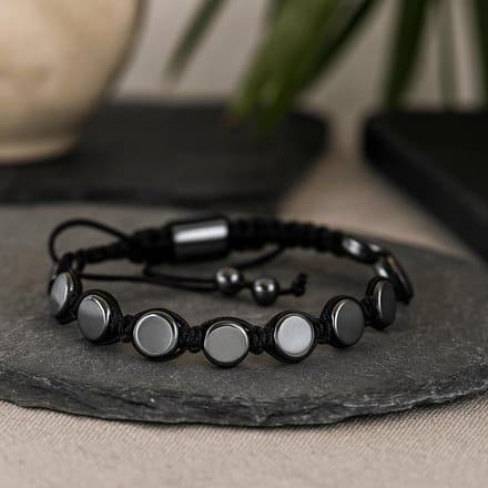 Ancient Wisdom - Armband - Magnetische hematiet shamballa armband multicolor one size - sieraad - accessoire - gift - fashion - trendy