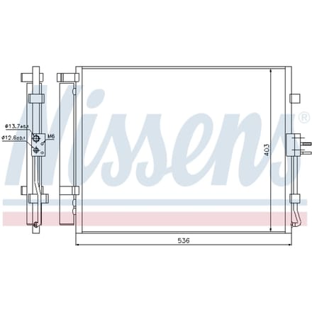 Condensator, airconditioning NISSENS 940217