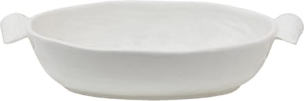 Clayre & Eef Serveerschaal 500 ml Wit Keramiek Vleugels