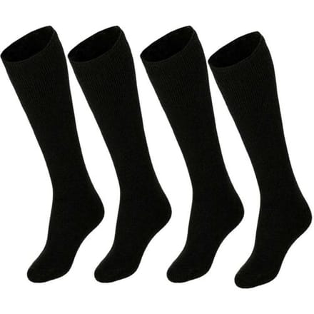 Heatkeeper Heren Thermo Kniehoogte Sokken 4-pack Zwart