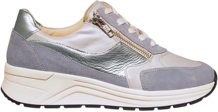 Solidus 59083 Karma leren blauwe dames sneakers