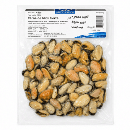 Nordic Seafood gekookt mosselvlees 450 g