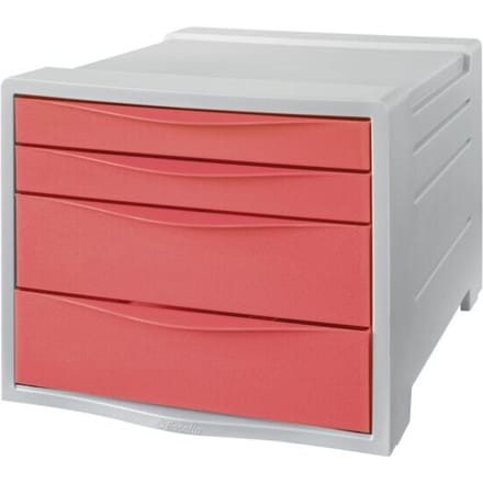 Esselte Colour'Breeze ladenblok, 4 laden Koraal
