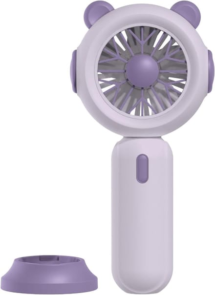 VHV - Handventilator - USB oplaadbare mini ventilator - USB aansluiting - 3 snelheidsstanden - voor bureau, reis, tas, camping