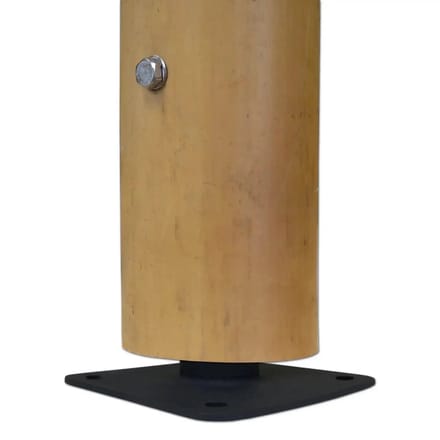 Masters of Bamboo® Bamboe Paalhouder op Plaat - Ø 40 mm