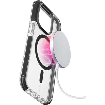 Cellularline Tetra Force Strong Guard Mag - Hoesje iPhone 15 Pro Magsafe Met Microban Coating (Przezroczysty)