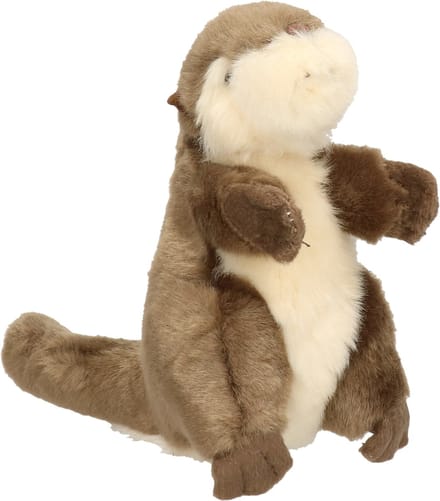 Nature Planet Pluche kleine otter knuffel van 15 cm - knuffeldieren - speelgoed