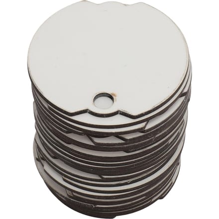 30 stuks Sublimatie Blanke Naamplaatjes Onvoltooide Blanke Naamplaatjes DIY Naamlabel Blanke Bekerkaart white