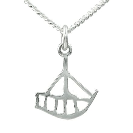 AuBor ®. Hanger. Zilver. De boot.