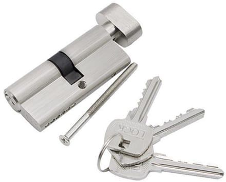 Slotcilinder met 3 sleutels / deurslot met hoge beveiliging 90 mm
