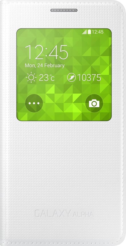 Samsung S View Cover voor Samsung Galaxy Alpha - Wit