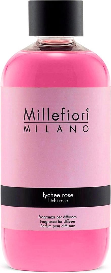 Millefiori Milano Navulling voor Geurstokjes 500 ml - Lychee Rose