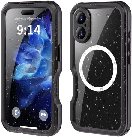 Turtle Shift Volledig waterdicht en stofdicht hoesje geschikt voor iPhone 16 Plus - Magnetische ring