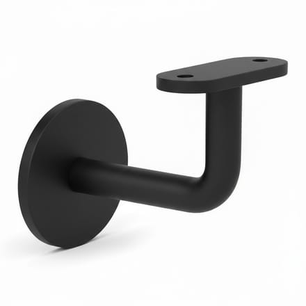 leuningdrager Trapleuninghouder Vierkant – RVS Gecoat – RAL 9005zwart