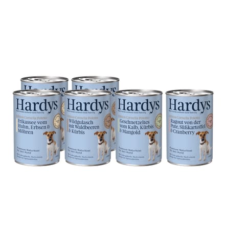 6x400g Hardys Edition Cornelia Poletto Mixtray Mix (Wild, Kip, Kalf, Kalkoen) Katten snacks