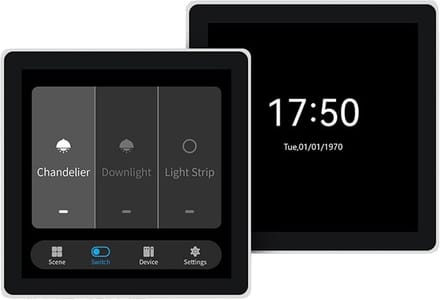 Smart Home Bedieningspaneel - Touchscreen Schakelaar - Centraal Apparaten Sturen - 4 Inch HD LCD Scherm