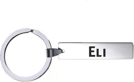 Sleutelhanger Met Naam - Eli - RVS