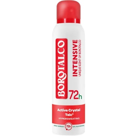 Borotalco - Deodorant Spray - Intensive - Active Crystal Talc - 0% Alcohol - 150 ml