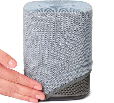 Soundskins – Luxe textielhoes / Luidsprekeraccessoire – Compatibel met Sonos One (SL) – Lichtblauw