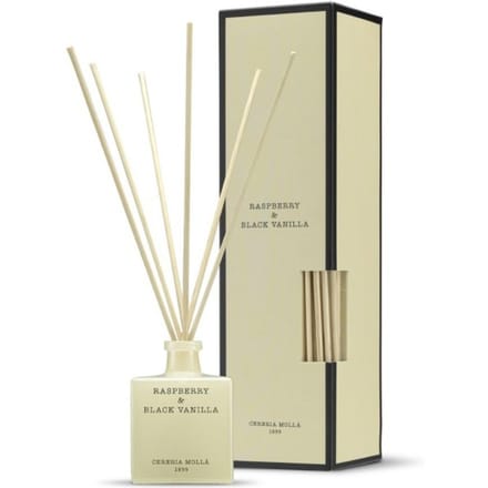 Cereria Mollà 1899 Raspberry & black vanilla Aroma diffuser Geurstokjes 100ml vanille geur stokjes