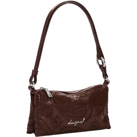 Desigual schoudertas Mone Siroco Dominique Crossbody Bag Camel bruine