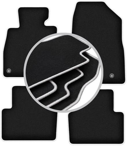 CARLUX-SILVER automatten voor: Mazda 3 III (BM) hatchback, sedan (2013-)