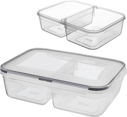 Voedselcontainer met Deksel en Pakking Split 2 l - Vershoudbakjes - Vershouddoos - Bakjes - Diepvriesbakjes - Vershouden