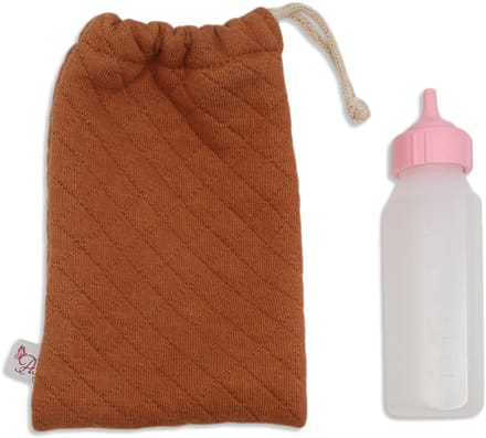 ASI DREAMS Poppen Accessoires - Poppen Fles - Roest