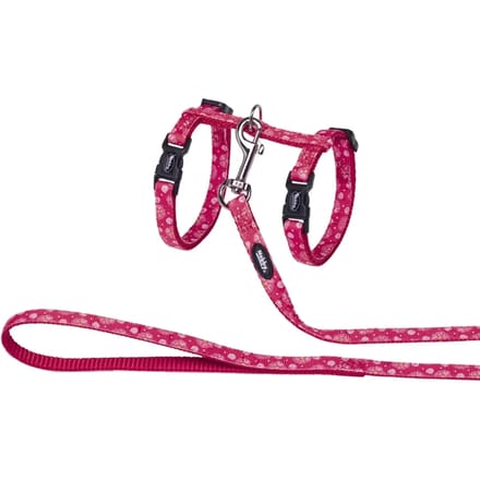 Kattenriemen en -harnassen Nobby Pet Flower Red