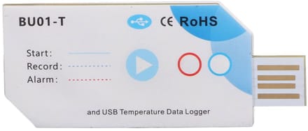 Dailygoods - USB Temperatuur- en Vochtigheidslogger - 32000 Punten, 120 Dagen, PDF Rapport