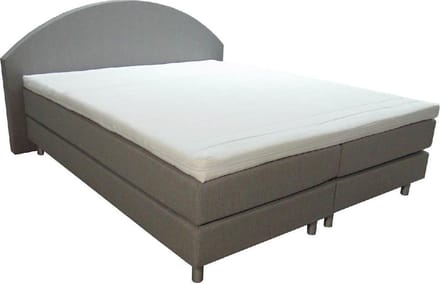 Slaaploods.nl Curve - Boxspring inclusief matras - 160x220 cm - Grijs