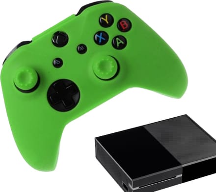 Gadgetpoint - Hoesjes & Skins voor Xbox One - Performance Gaming Case - Soft Grip Covers - Anti-Slip Controller Accessoires - Groen