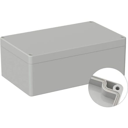 TRU COMPONENTS TC-9065480 Outdoorbehuizing 200 x 120 x 75 Polycarbonaat Grijs-wit (RAL 7035) 1 stuk(s)