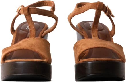 Sandalen met sleehak en bandje van R and Be