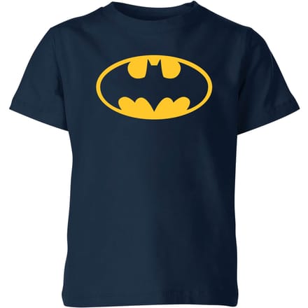 Justice League Batman Logo Kids' T-Shirt - Navy - 110/116 (5-6 jaar)