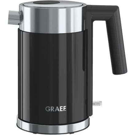 Graef WK402EU Waterkoker Oververhittingsbeveiliging Aantal/Volume: 1 l RVS, Zwart