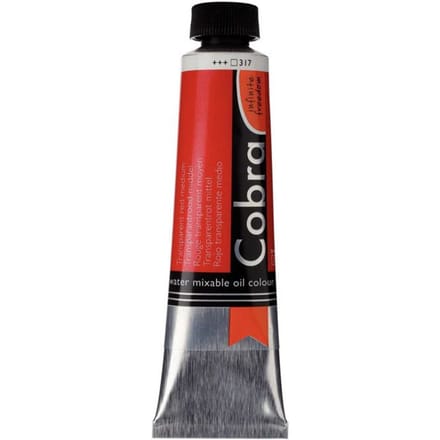 Olieverf - #317 Transparantrood Middel - Cobra - 40ml
