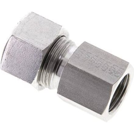 15L & M18x1.5 RVS Rechte Snijringkoppeling Binnendraad 315bar ISO 8434-1