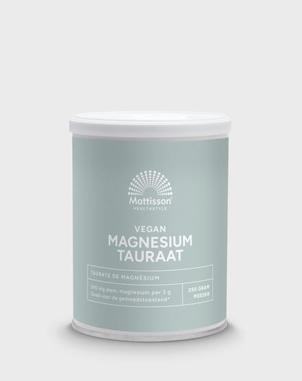 Mattisson - Vegan Magnesium Tauraat Poeder - Voedingssupplement - 250 Gram