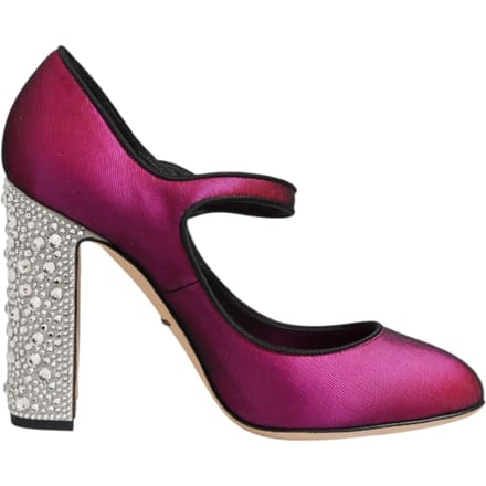 Dolce & Gabbana Roze Strass Mary Janes Hakken Pumps Schoenen