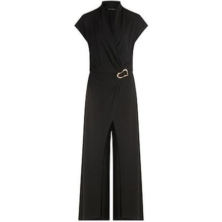 Enkellange jersey jumpsuit Van Betty Barclay zwart