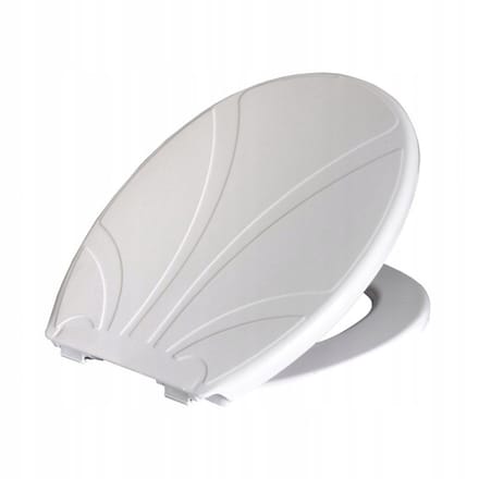 Bisk Lotos 80102 Toiletzitting - Duurzaam Polypropyleen, Wit