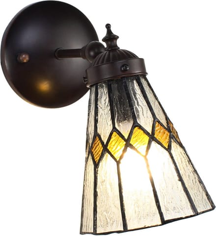 Lumilamp Wandlamp Tiffany 17x12x23 cm Transparant Glas