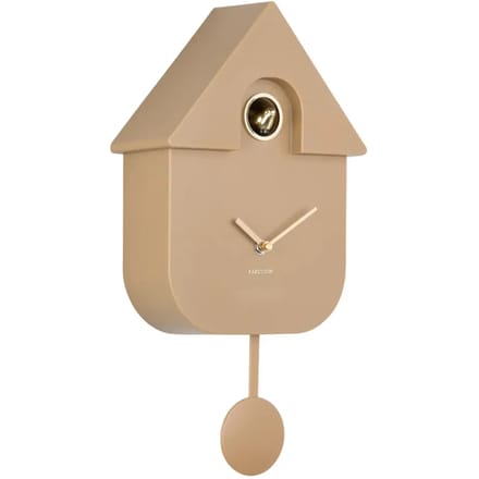 Karlsson Wandklok Modern Cuckoo Oro - Bruin - 21.5x8.5x41cm - Wandklok Modern