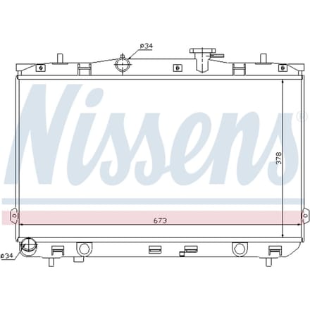 Radiator, motorkoeling NISSENS 67024
