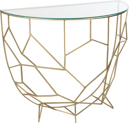 J-Line console Moza - metaal/glas - goud