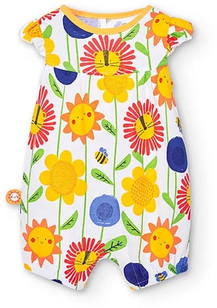 Boboli 128090 Mouwloze Romper Veelkleurig 0 Months Kinderen