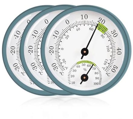 Hygrometer en Thermometer Set van 3 - 2-in-1 Precisie Thermo-Hygrometer voor Binnen en Buiten